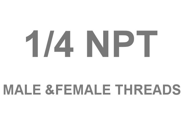 Thread type 1/4 NPT
