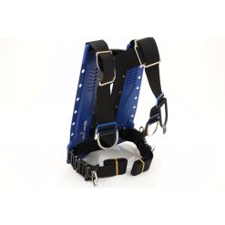 AMX Skeletek back plate (blue) with harness and connection system