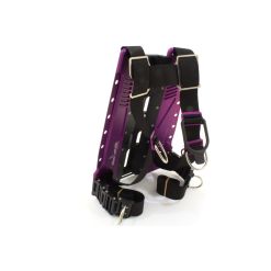AMX Skeletek back plate (purple) with harness and connection system