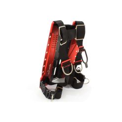 AMX Skeletek back plate (red) with harness and connection system