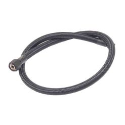 Miflex 100cm Deep Black LP regulator hose with 3/8” UNF male x 9/16” female connections