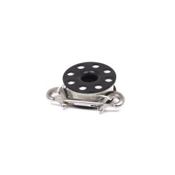 Finger Reel with Brass Carabiner c/w 15m White line (ML0060)