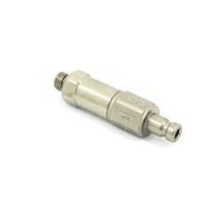 QDM-15MF-CV QD Male Nipple to 3/8" Male with 15 Micron Filter & 1lb Check Valve