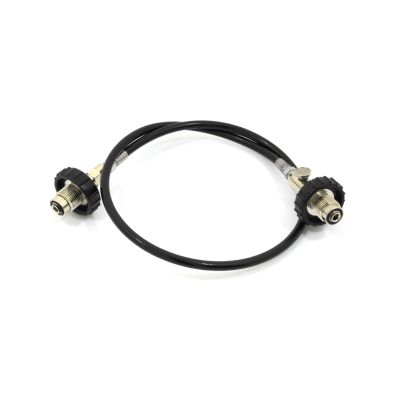 300BAR Decanting hose (DIN to DIN 2m long) in BLACK