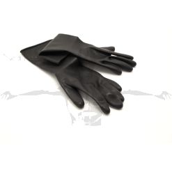 Black Rubber Latex 1.6mm Gloves - (6.5) Small (GL-BRL1.6S)