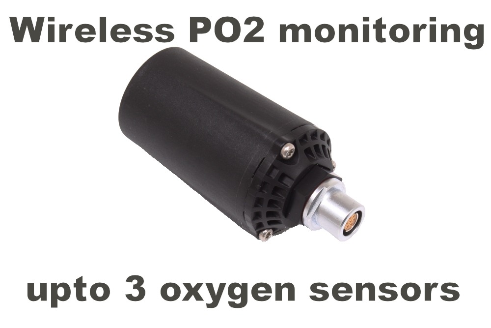 Wireless PO2 monitoring for up to 3 oxygen sensors