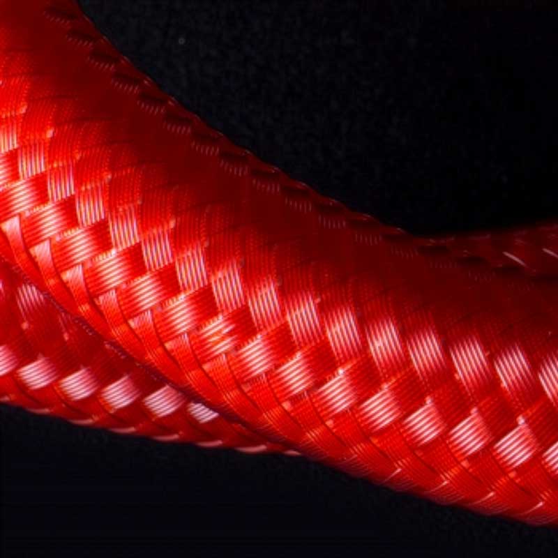 Miflex low pressure regulator hose in red