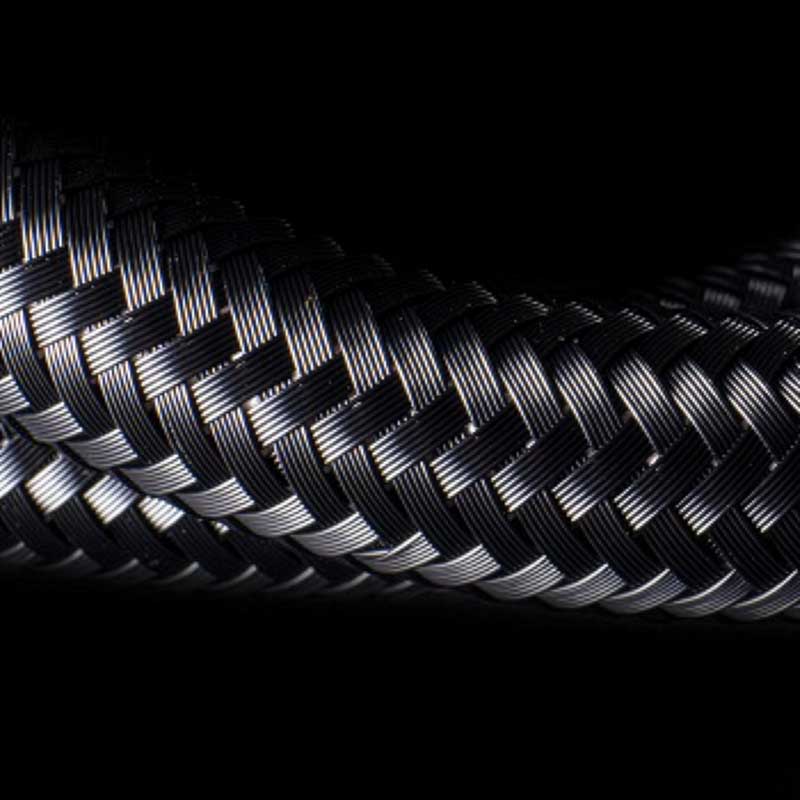 Miflex low pressure regulator hose in black